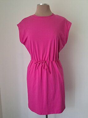 a new day Women's Sleeveless Dress Pockets Pink Color Size M